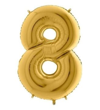 40'' FOLYO BALON RAKAM -8- GOLD