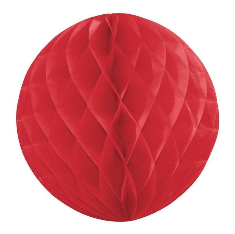 Dekoratif Petek Süs Kırmızı (25 Cm)