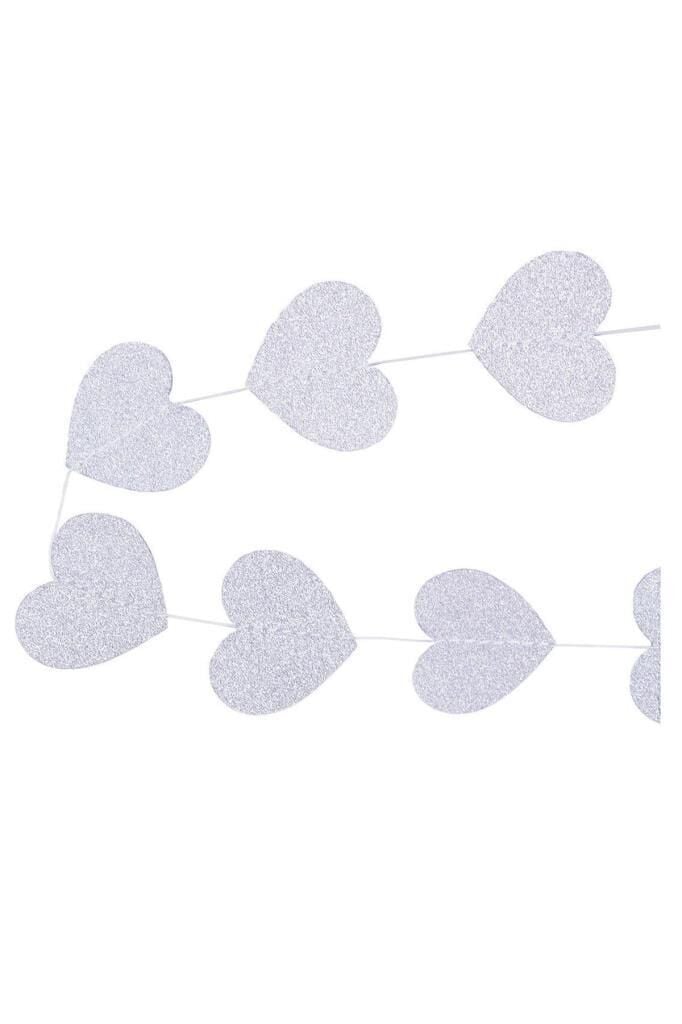 İPE DİZİLİ KALP SARKIT SÜS 4 MT.