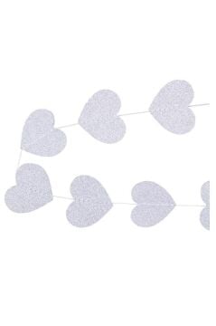 İPE DİZİLİ KALP SARKIT SÜS 4 MT.