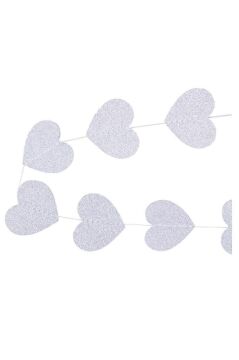 İPE DİZİLİ KALP SARKIT SÜS 4 MT.