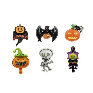 HALLOWEEN 6 LI SET FOLYO BALON - 5070