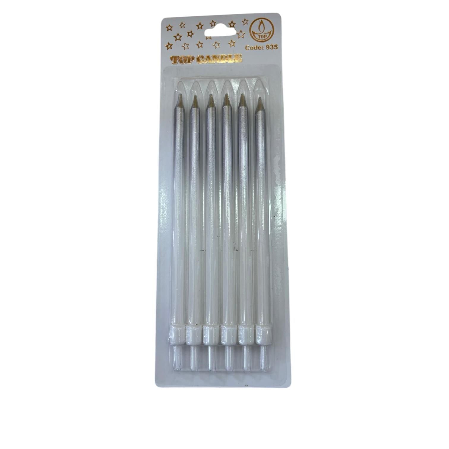 PASTA MUMU BEYAZ-GÜMÜŞ GEÇİŞLİ CODE:935 16 CM