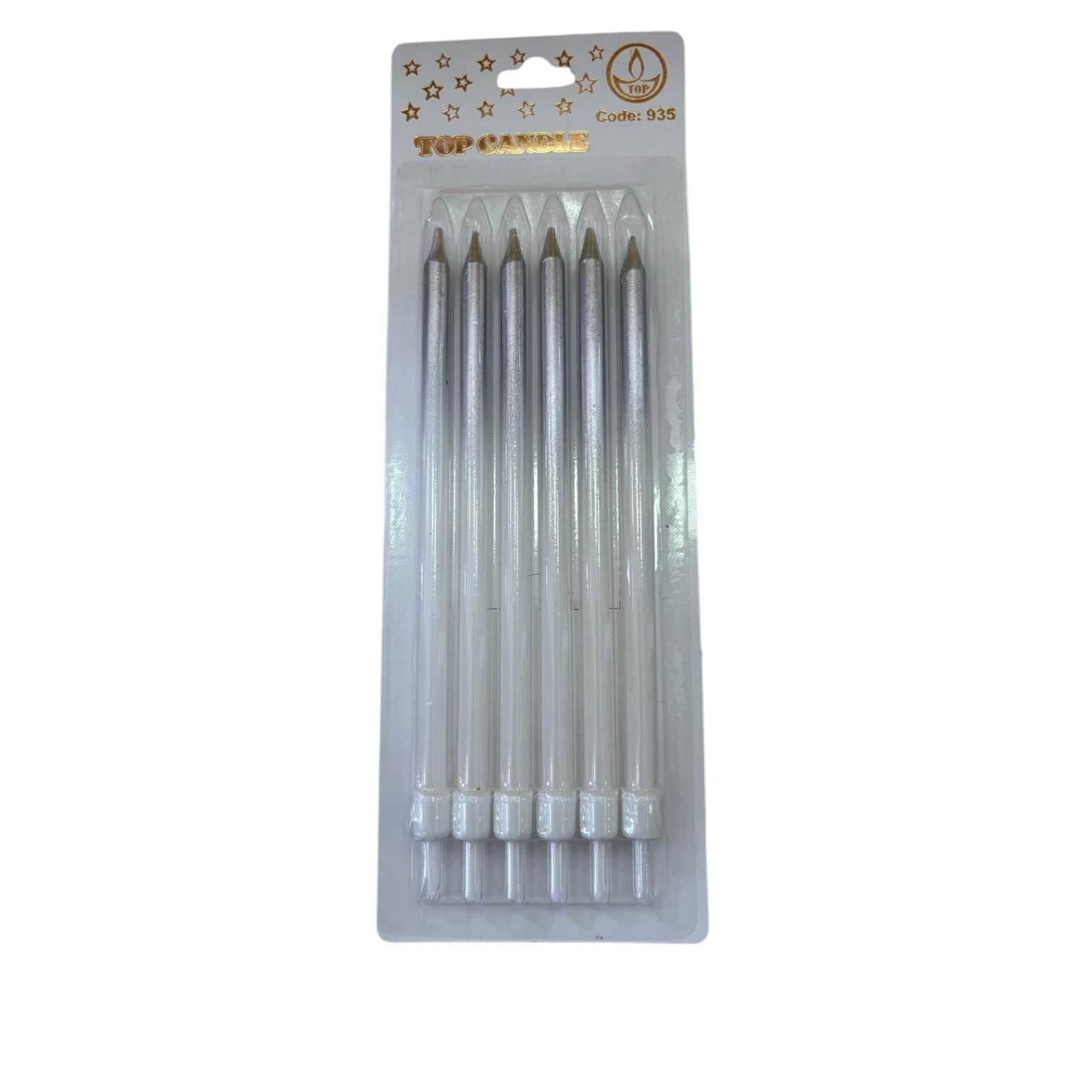 PASTA MUMU BEYAZ-GÜMÜŞ GEÇİŞLİ CODE:935 16 CM