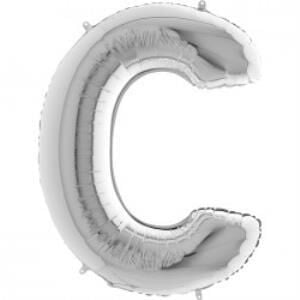 40'' FOLYO BALON HARF -C- GÜMÜŞ