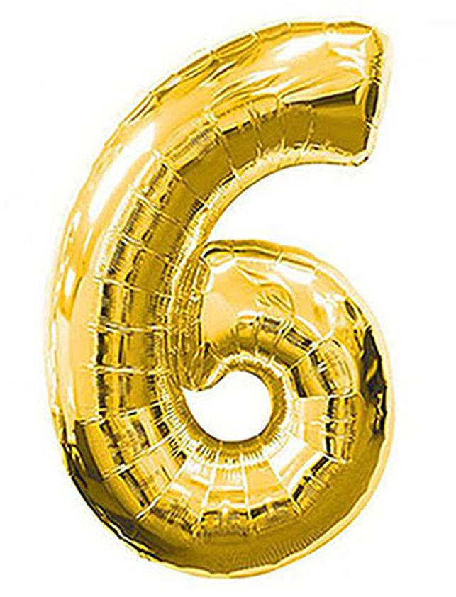 S/SHAPE FOLYO BALON RAKAM -6- ALTIN