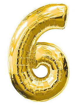 S/SHAPE FOLYO BALON RAKAM -6- ALTIN