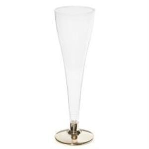 PLASTİK ŞAMPANYA BARDAĞI GOLD 6 LI