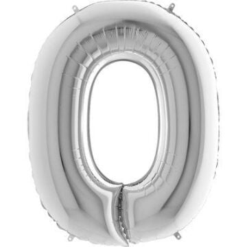 40'' FOLYO BALON HARF -O- GÜMÜŞ