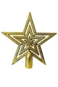 YILBAŞI AĞAÇ TEPE YILDIZI GOLD 10 CM