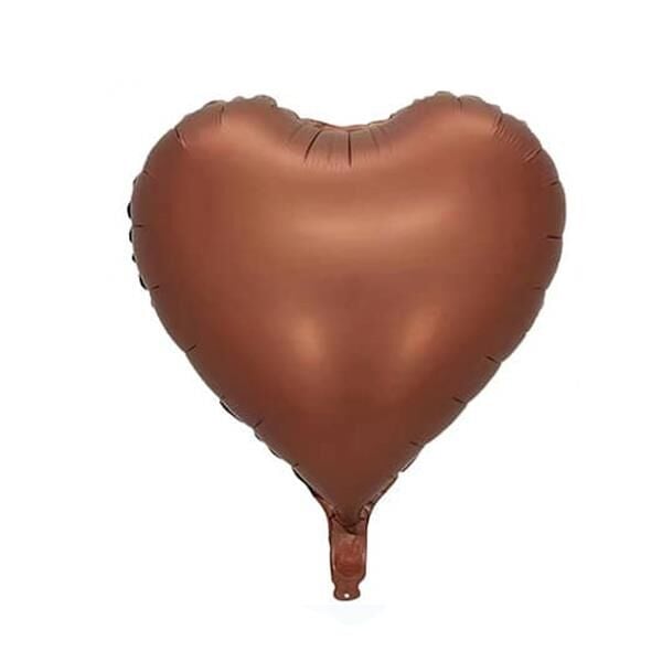 18'' ÇİKOLATA KALP FOLYO BALON