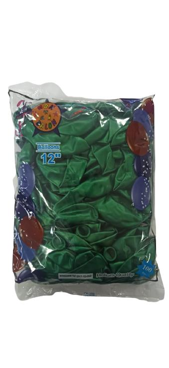 Metalik Yeşil Balon 100 Adet 12'' (Hbk)