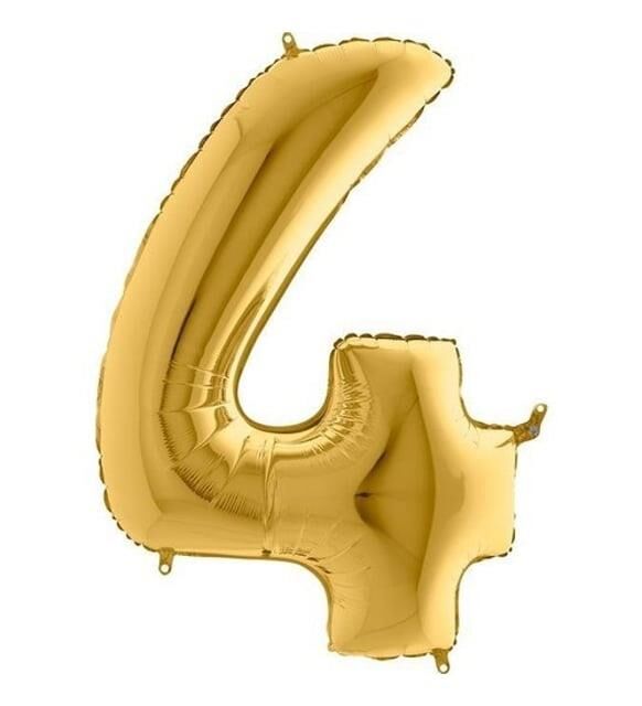 40'' FOLYO BALON RAKAM -4- GOLD
