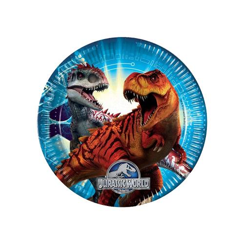 Jurassic World Lisanslı Karton Tabak ( 8 Adet )