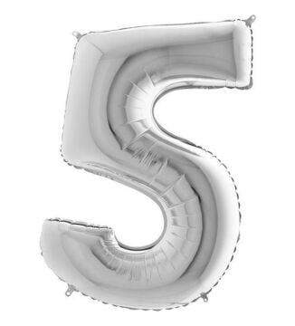 40'' FOLYO BALON RAKAM -5- GÜMÜŞ