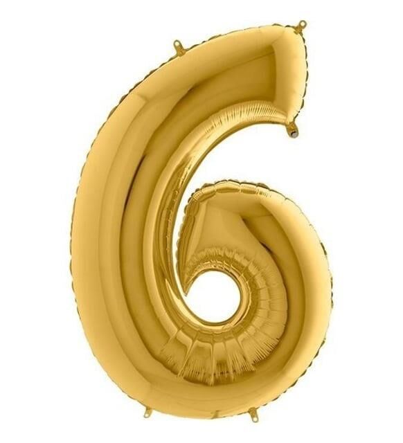 40'' FOLYO BALON RAKAM -6- GOLD