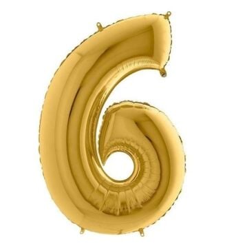 40'' FOLYO BALON RAKAM -6- GOLD