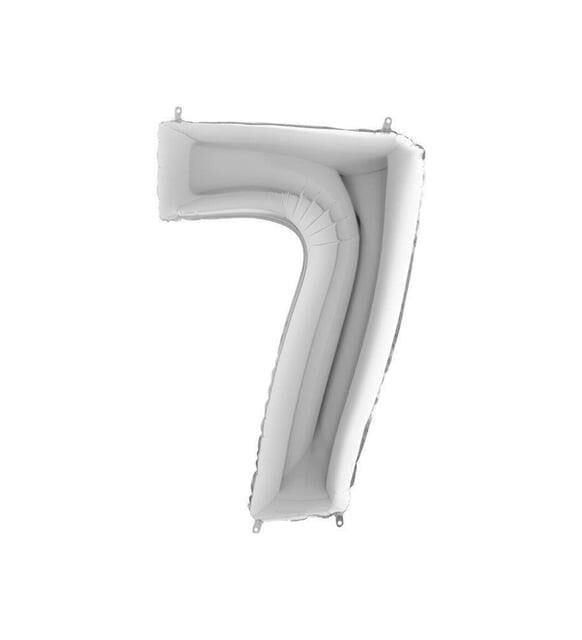 40'' FOLYO BALON RAKAM -7- GÜMÜŞ