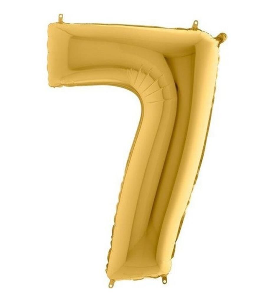 40'' FOLYO BALON RAKAM -7- GOLD