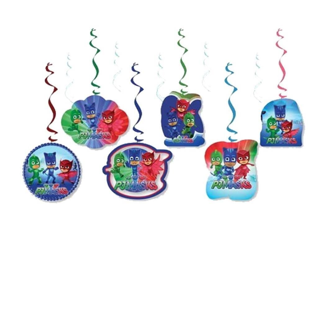 PJ MASK SPİRAL TAVAN SÜSÜ 6 LI
