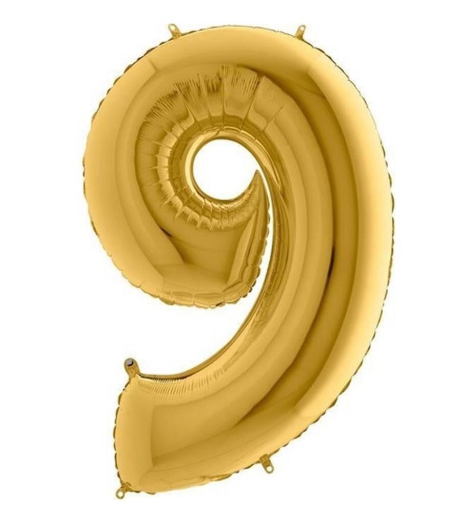 40'' FOLYO BALON RAKAM -9- GOLD