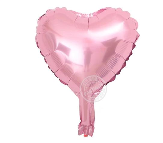Kalp Folyo Pembe 5''