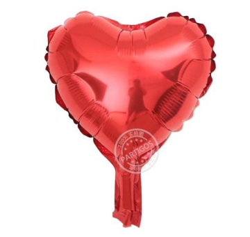 Kalp Folyo Kırmızı 5''