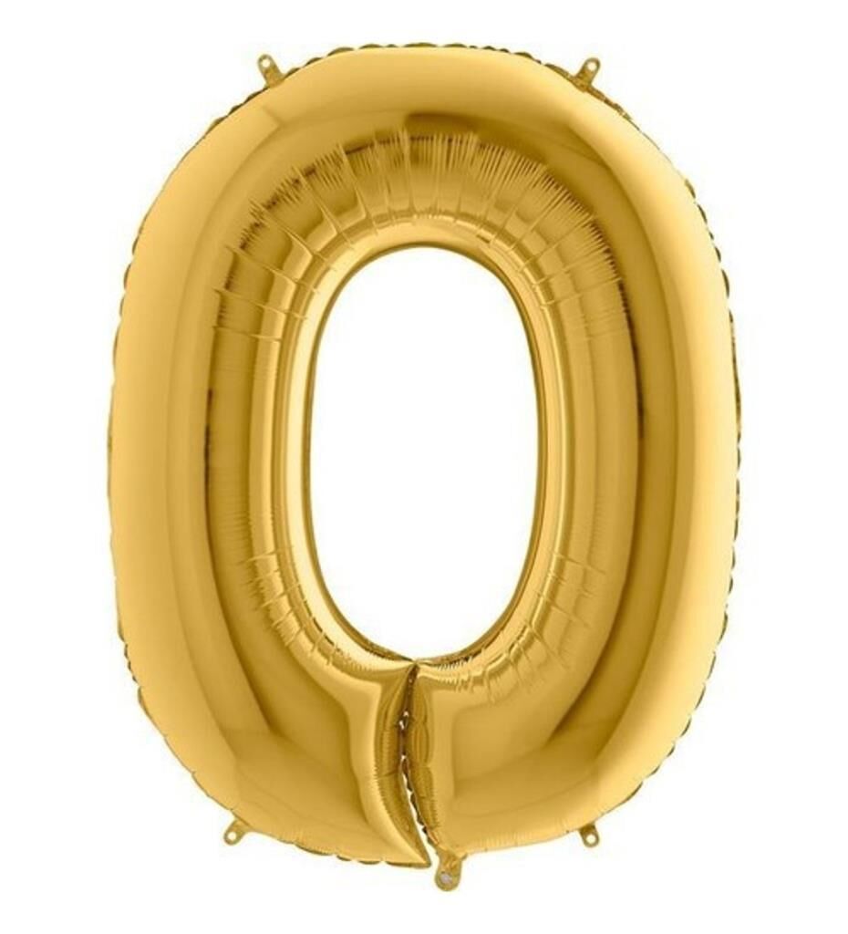 40'' FOLYO BALON RAKAM -0- GOLD
