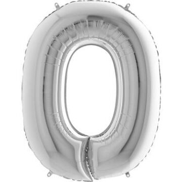 40'' FOLYO BALON RAKAM -0- GÜMÜŞ
