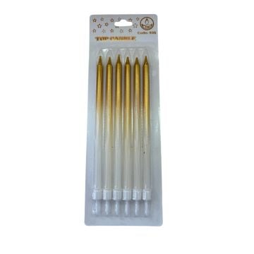 PASTA MUMU BEYAZ-ALTIN GEÇİŞLİ CODE:935 16 CM