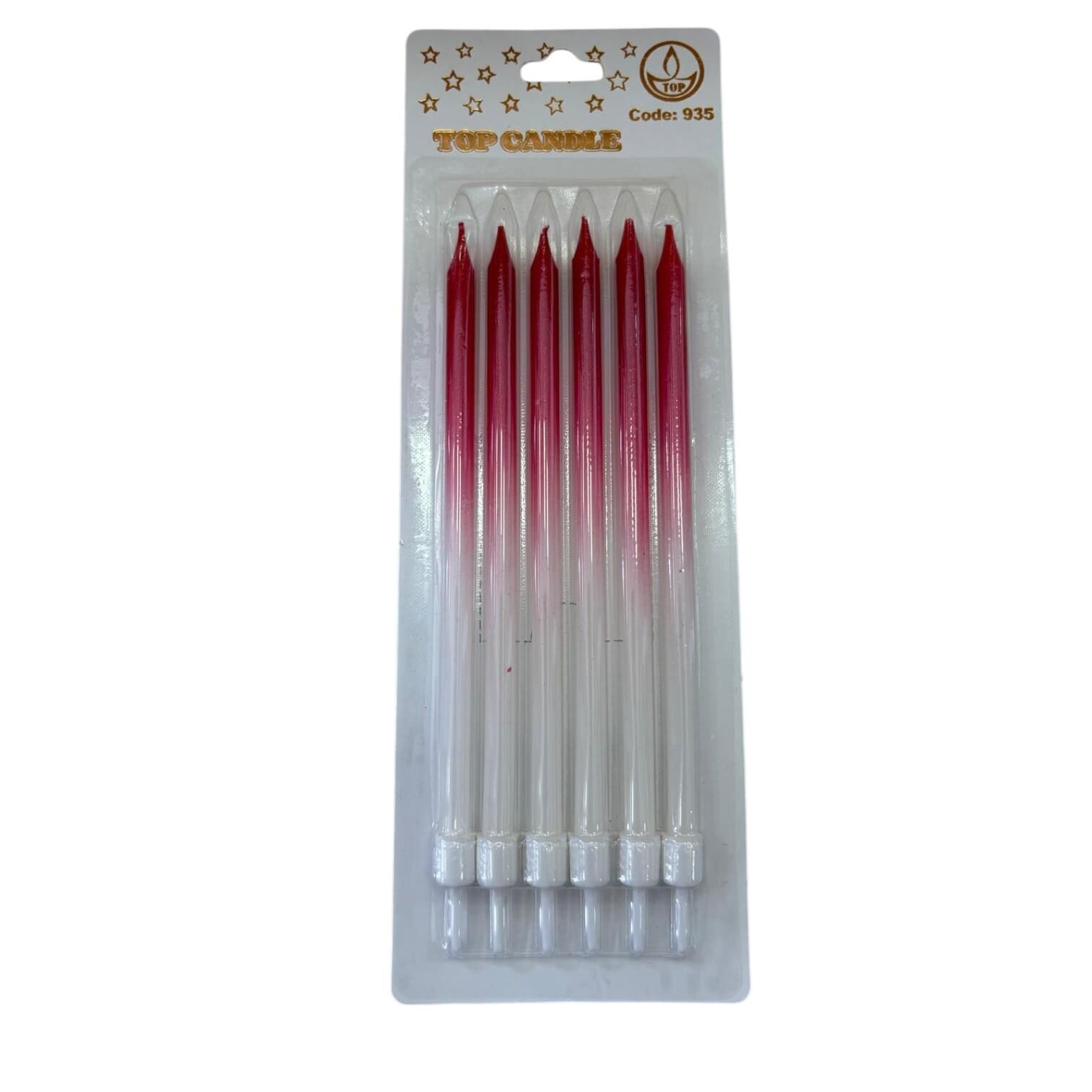 PASTA MUMU BEYAZ-KIRMIZI GEÇİŞLİ CODE:935 16 CM