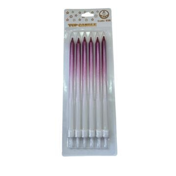 PASTA MUMU BEYAZ-FUŞYA GEÇİŞLİ CODE:935 16 CM