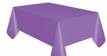 MASA ÖRTÜSÜ PLASTİK DÜZ MOR