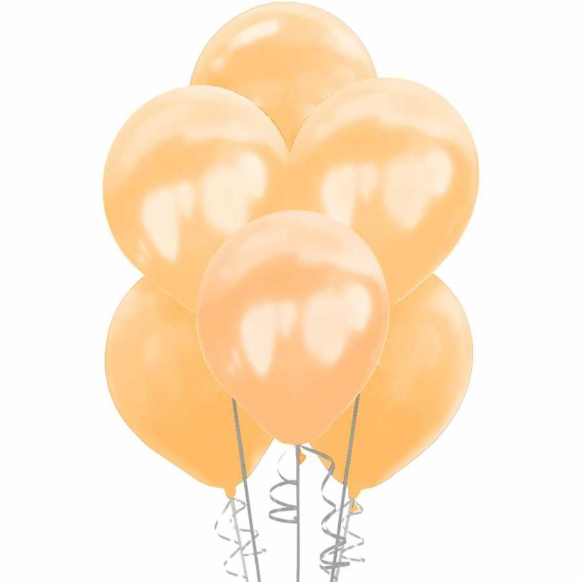 Metalik Açık Turuncu Balon 100 Adet 12'' (Hbk)