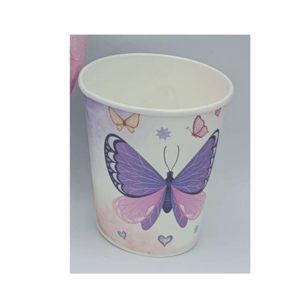 KELEBEK KARTON BARDAK 8 Lİ