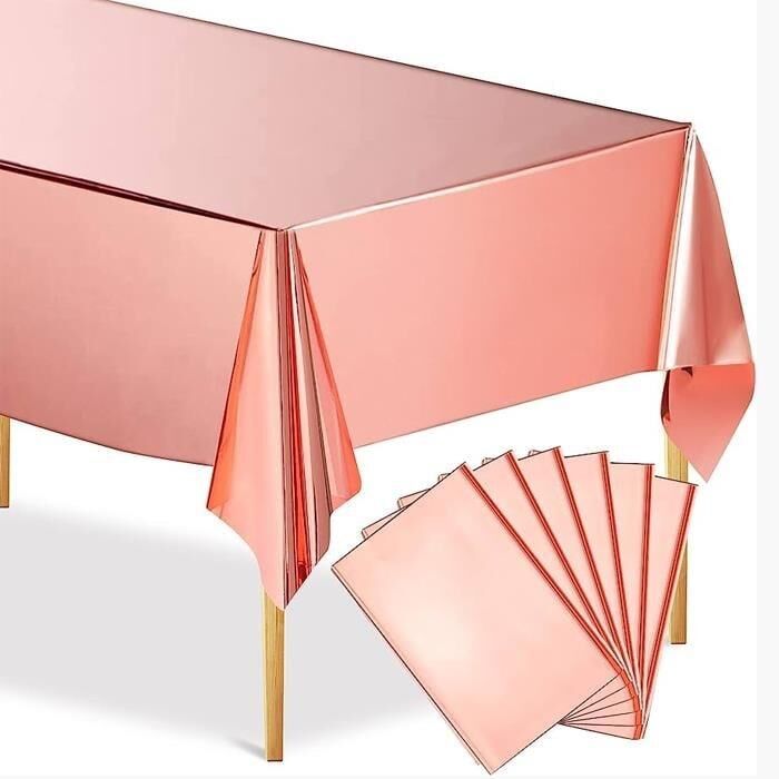 METALİK ROSEGOLD MASA ÖRTÜSÜ