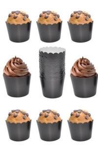SİYAH CUPCAKE 25 Lİ