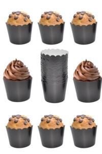 SİYAH CUPCAKE 25 Lİ