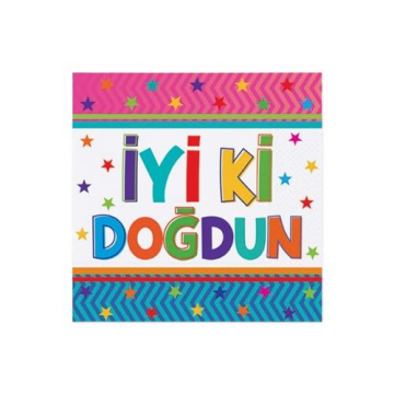 FUN STAR İYİ Kİ DOĞDUN KAĞIT PEÇETE