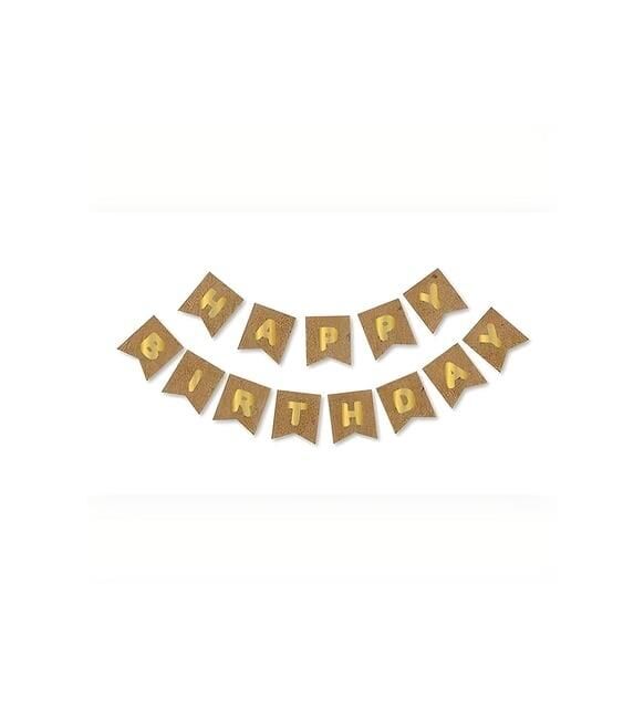KRAFT-GOLD BASKILI H.BIRTHDAY BAYRAK SET