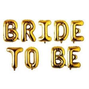 BRIDE TO BE GOLD SET FOLYO BALON