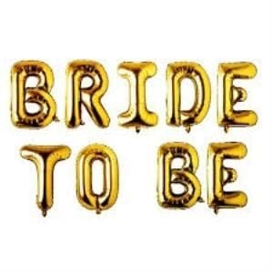 BRIDE TO BE GOLD SET FOLYO BALON