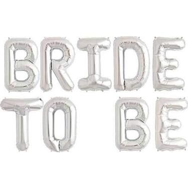 BRIDE TO BE GÜMÜŞ SET FOLYO BALON