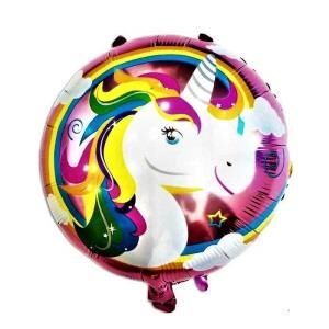 18'' YUVARLAK UNICORN FOLYO BALON