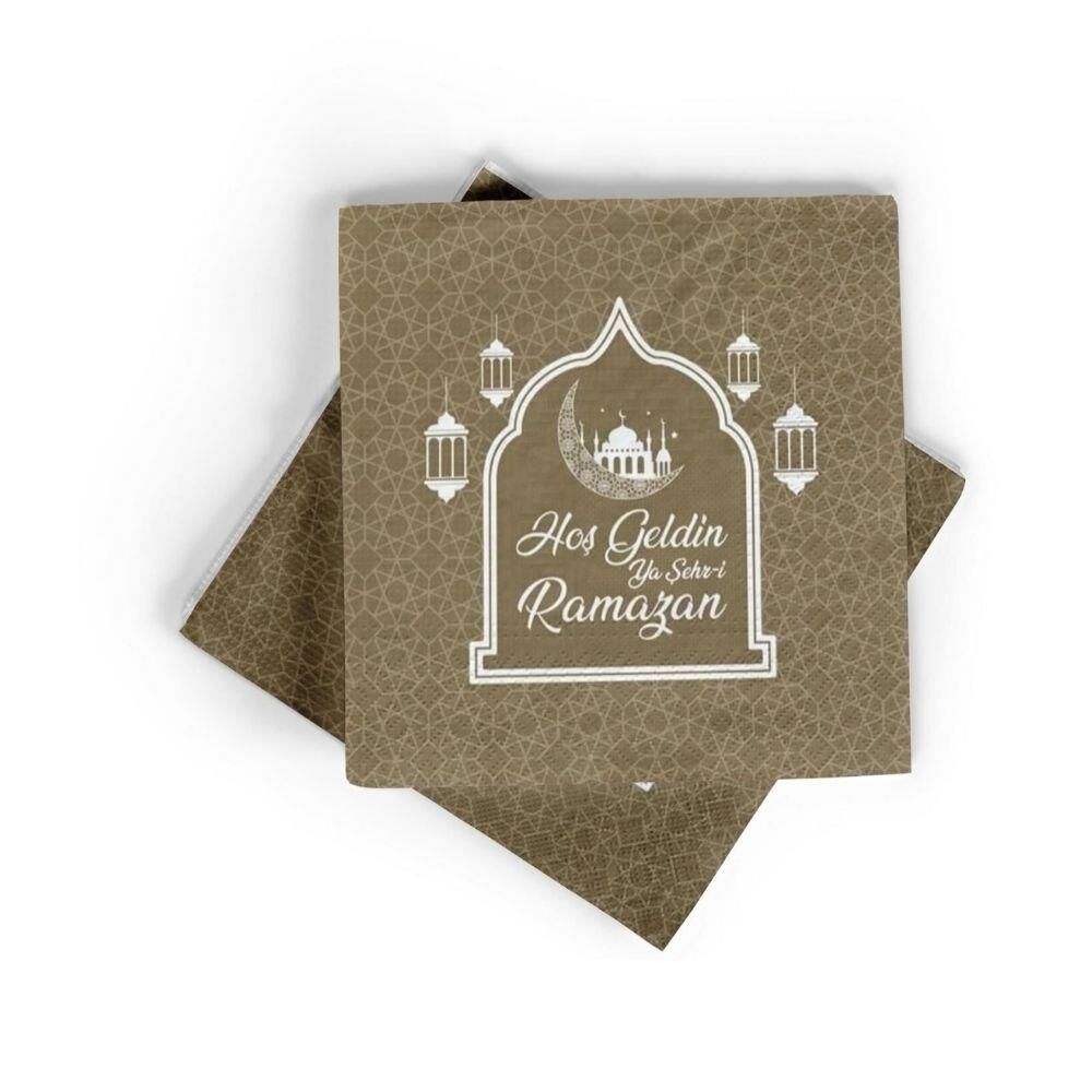 HOŞGELDİN RAMAZAN BASKILI KAĞIT PEÇETE GOLD