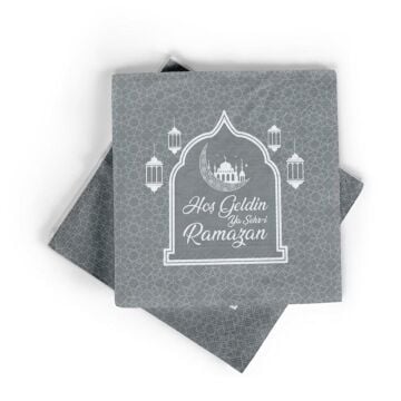HOŞGELDİN RAMAZAN BASKILI KAĞIT PEÇETE GÜMÜŞ