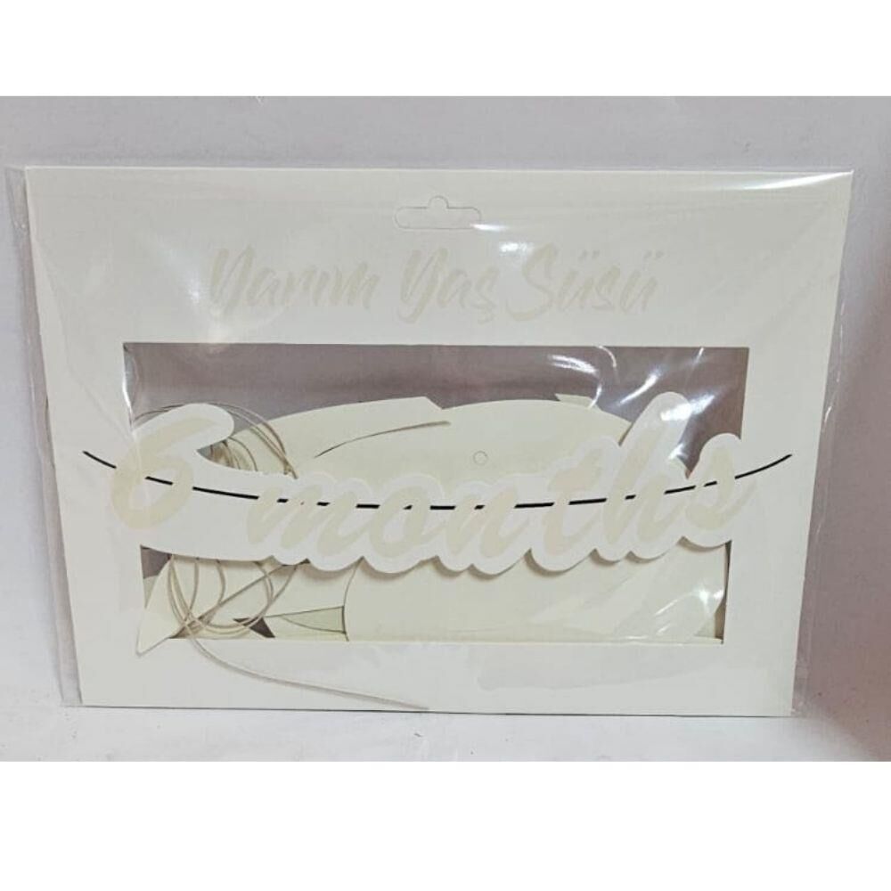 YARIM YAŞ KALİGRAFİ BANNER BEYAZ