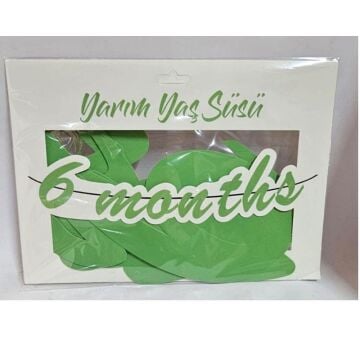 YARIM YAŞ KALİGRAFİ BANNER YEŞİL