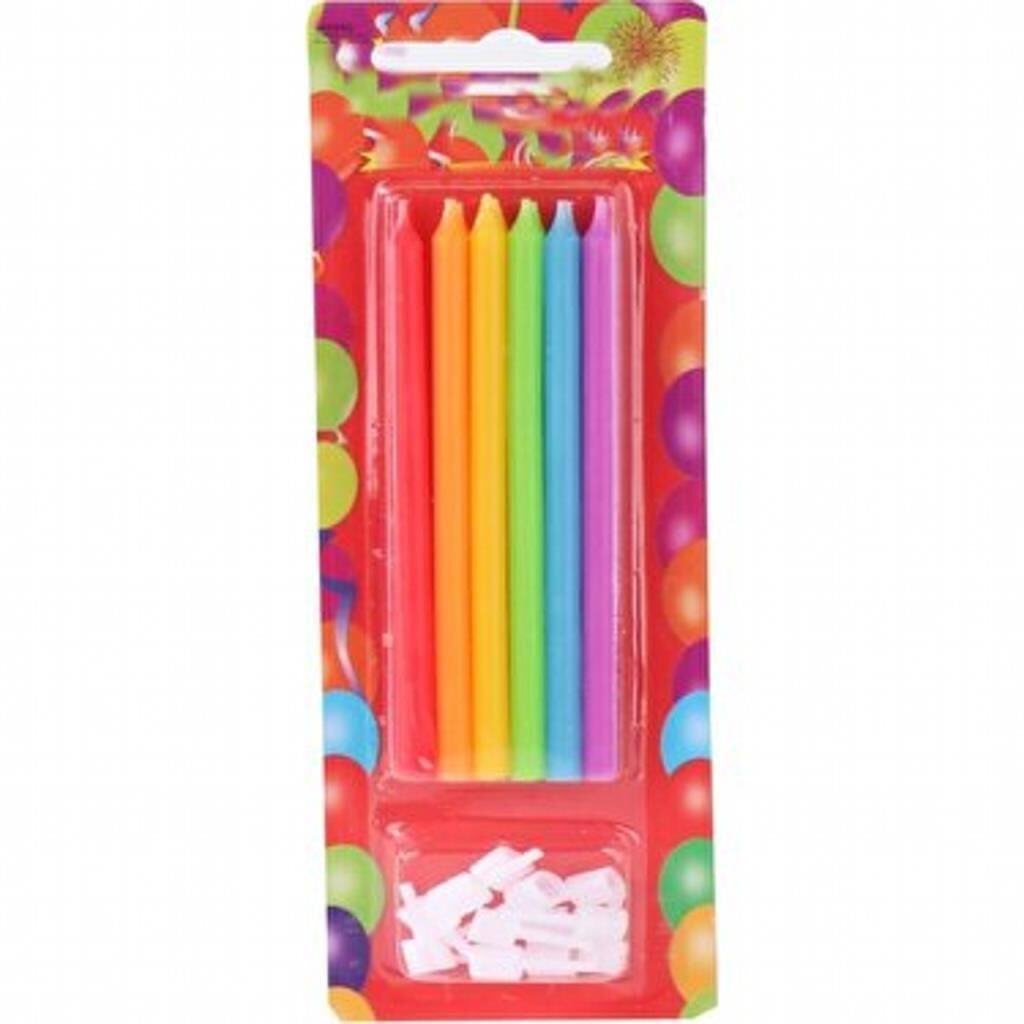 ALTLIKLI RENKLİ MUM ( 12 Lİ )