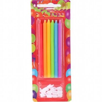 ALTLIKLI RENKLİ MUM ( 12 Lİ )